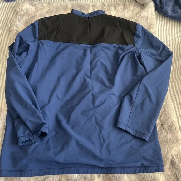Vineyard Vines Performance Quarter Zip Mens sz 2XL blue black jacket - Picture 4 of 4